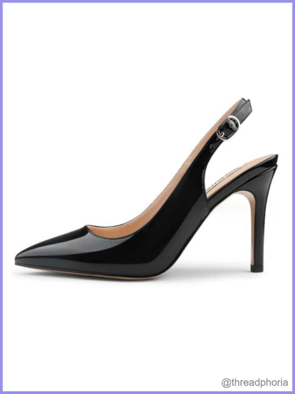 Stiletto Pointed Toe Slingback High Heels Pumps